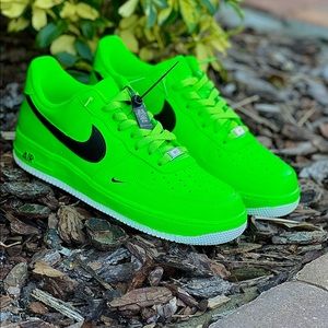 Nike, Shoes, Air Force Neon Green